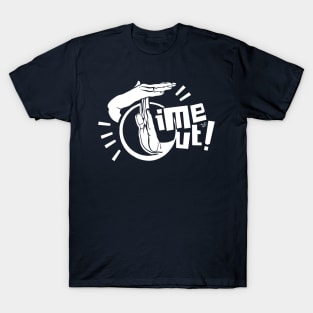 TIME OUT (white) by Tai's Tees T-Shirt